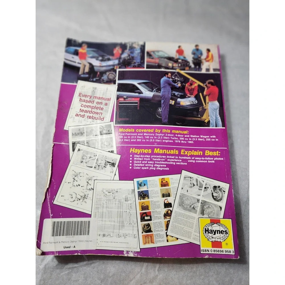 Ford Fairmont Mercury‎ Zephyr 1978-1983 Automotive Repair Manual Haynes 560